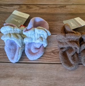 Zutano booties (2 Pairs) 3 Months - Brand New